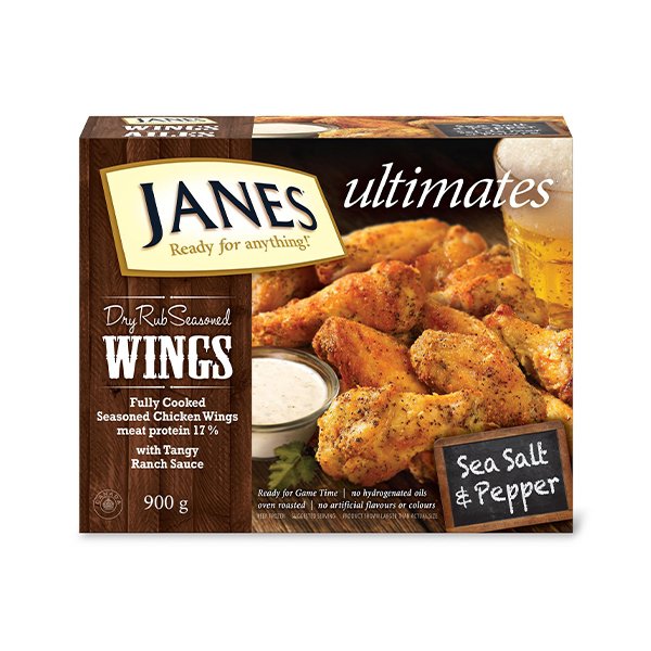 Dry Rub Seasoned Chicken Wings Sea Salt & Pepper Dry Rub Seasoned Chicken Wings Sea Salt & Pepper